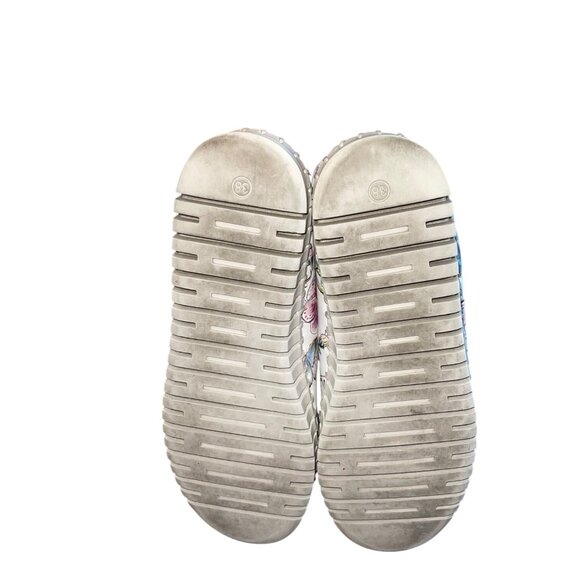 Eric Michaels Marlo Womens Slip-on Size 38 Multicolor Floral Printed Leather - Picture 3 of 9